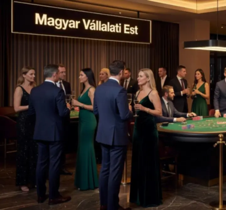 Elegáns VIP vállalati kaszinó rendezvény